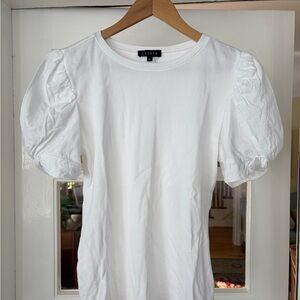 1. State Women's White Puff Sleeve Blouse